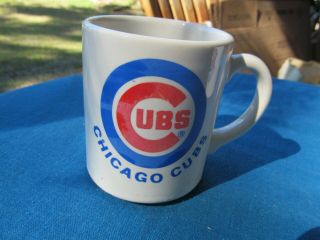 2 VINTAGE ceramic CHICAGO CUBS COFFEE MUGS (old time diner style) 2