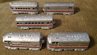 Vintage Midgetoy Diecast Amtrak Train Set