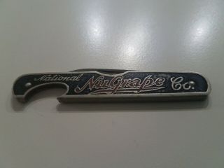 Vintage G.  Schrade Nugrape Advertising Pocket Knife Bottle Opener Atlanta Ga
