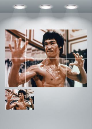 Bruce Lee Enter The Dragon Vintage Movie Large Wall Art Poster Print