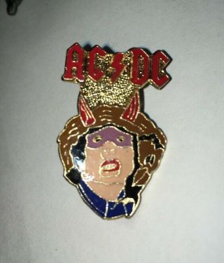 Ac Dc Rock & Roll Pin Classic Rock Vintage 70s/80s Rare Nos Mip Hat Vest Tie