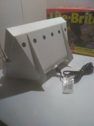 Vintage Lite Brite Light Bright Milton Bradley Game Toy W/Box 4780 4