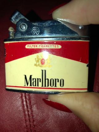 Vintage Ryan Marlboro Cigarette Lighter Made in Japan 5