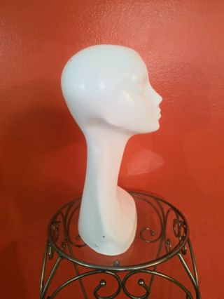 Vintage Seba Female Mannequin Bust Head Swan Neck Hat Wig Jewelry Store Display 2