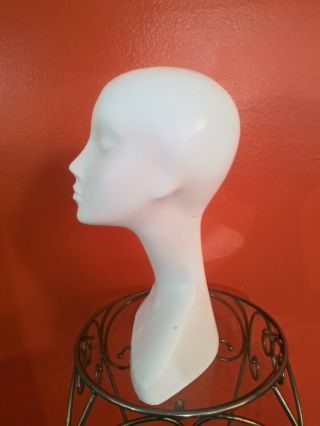 Vintage Seba Female Mannequin Bust Head Swan Neck Hat Wig Jewelry Store Display 3