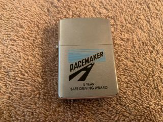 VINTAGE 1986 ZIPPO LIGHTER OLD STOCK PACEMAKER 5 YEAR SAFETY AWARD 3