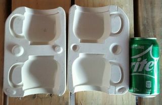 Vintage 1967 Duncan Plain Cups/for Snack Tray Ceramic Mold 92a (item A - 1)