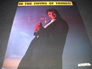 Barry Manilow Is In The Swing Of Things Vintage Promo Display Ad