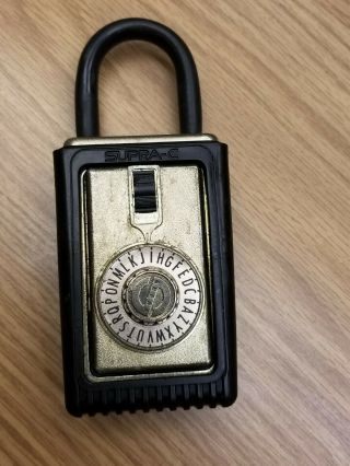 Vintage Supra C Series 3 Dial Combination Key Lock Box