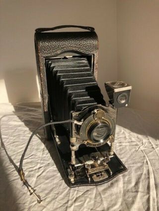 Vintage Eastman Kodak No.  3a Folding Pocket Kodak Model C Camera W/ Case 1910