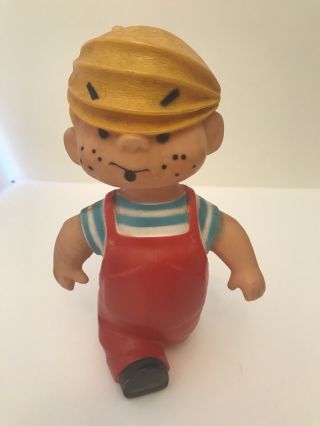 Rare Vintage 1959 Dennis The Menace Rubber Toy Figure - The Hall Synd Inc