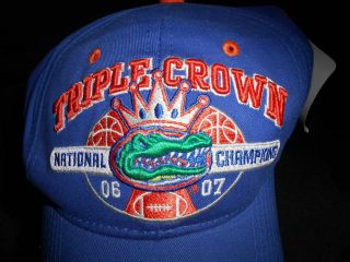 Vintage Nwt Florida Gators 2006 2007 National Champions Football Hat