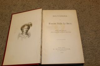 Souvenirs of Madame Vigee Le Brun 1879 vintage 2