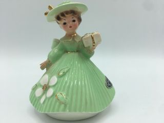 Vintage Josef Originals Figurine " Thank You " From The " Greetings " Series 1960 - 62