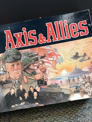 Vintage 1984 Axis and Allies Board Game Milton Bradley 2nd Edition Complete 3
