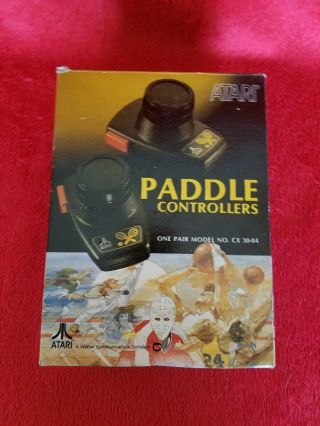 Vintage Atari Cx 30 - 04 Paddle Controllers Atari 400 & 800 W/ Box
