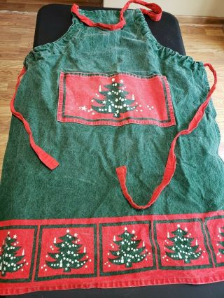 Vintage Waechtersbach Christmas Tree Apron By Dii For The Home