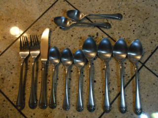 10 Pc.  Vintage Stanley Roberts Torino Stainless Flatware Forks Knife Spoons