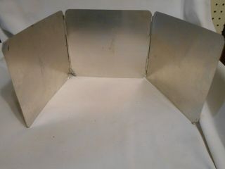 Vintage Metal / Aluminum Tri Fold Heat / Food Reflector
