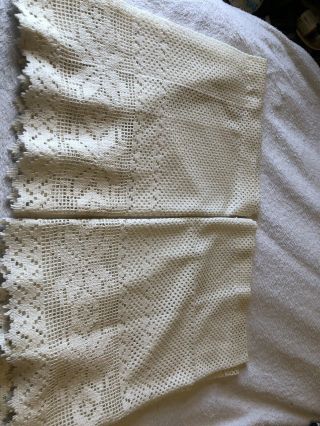 Handmade Vintage Lace Valances And Table Runner
