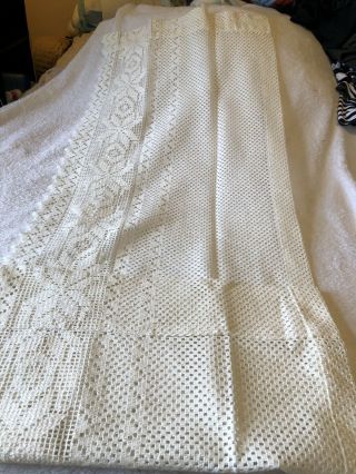Handmade Vintage Lace Valances And Table Runner 2