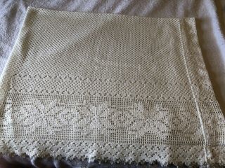 Handmade Vintage Lace Valances And Table Runner 3