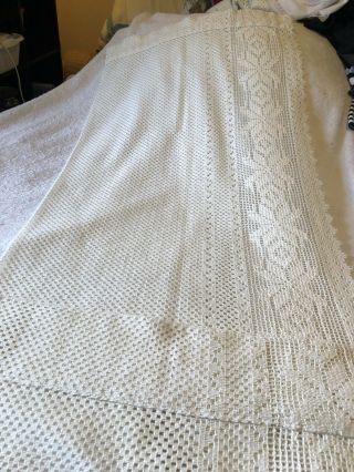 Handmade Vintage Lace Valances And Table Runner 5