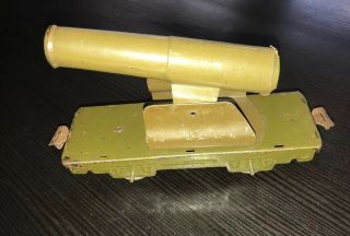 Vintage Rare Marx Army Siege Gun / Cannon Car 572g