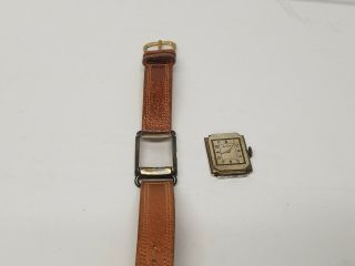 Elgin Watch Vintage Art Deco Styling Mens Wristwatch Timepiece
