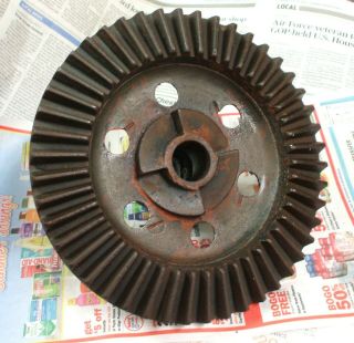 Gear Cog Metal Wheel International Harvester Vintage Steampunk Rust 9 Inches