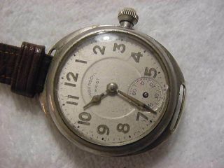 Vintage Large Antique Wwi World War I Military Ingersoll Trench Mens Watch