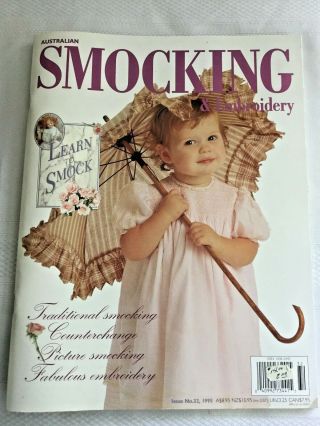 Vintage Australian Smocking & Embroidery 1995 No.  31 - 32 - 33 Uncut Patterns 3
