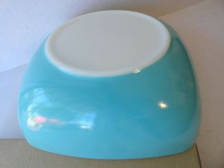 Vintage Pyrex Turquoise Square Chip N 