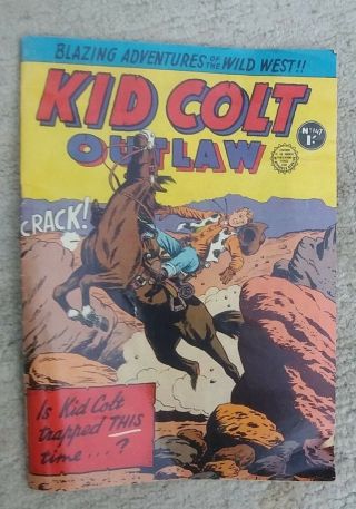 Kid Colt Outlaw Comic No.  147 Vintage Gordon & Gotch Shilling Comic