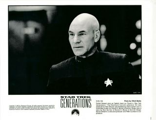 Vintage Movie Still 8x10 Press Photo - Star Trek Generations 5 Captain Picard