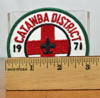 Vintage 1971 Catawba District First Aid Meet Boy Scout BSA Patch 2