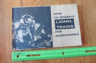 Lionel How To Operate Lionel Trains And Accessories Vintage Instructions