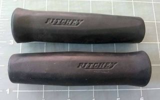 Vintage 1980s Ritchey Logic Rubber Grips For Flatbars In Black Color Open Ends