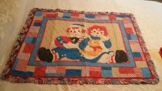 Vintage Raggedy Ann Andy Baby Blanket
