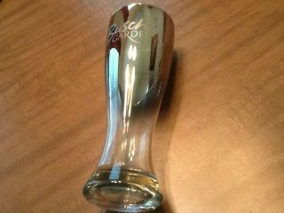 Busch Gardens Budweiser 24 Oz Beer Glass Vintage Mirror Glitter Finish Euc 9 "