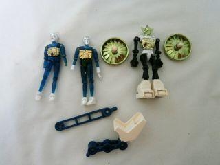 Vintage 1976 Mego Micronauts 2 Blue Time Travellers Acroyear & Hydra Parts