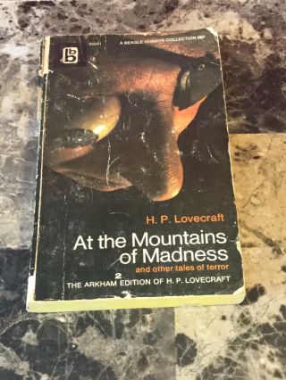 Vintage 1971 At The Mountains Of Madness By H.  P.  Lovecraft Paperback Horror Book