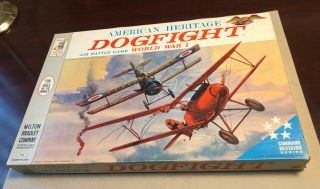 Milton Bradley Vintage American Heritage Dogfight Board Game - 1963 Complete Ww1