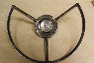 Vintage 1956 1957 Ford Thunderbird Horn Ring 56 57 Ford Emblem Crest