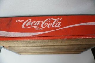 Vintage Coca Cola Bottle Crate Caddie Carrier | Manuf.  Error,  Engraved | 1976