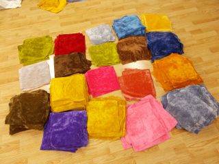 19 Colors Vintage Plush Long Pile Miniature Mini Bear Velvet Rayon Fur Fabric