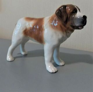 Vintage Sylvac St Saint Bernard Dog Figurine 6 " Made In England