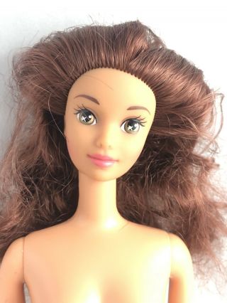 Disney Belle Barbie Doll Star Eyes 1991 Beauty & The Beast Nude