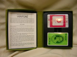 Vintage Venture Game 70 ' s Era Card Big Business Financial Empire 3M Gamette 5