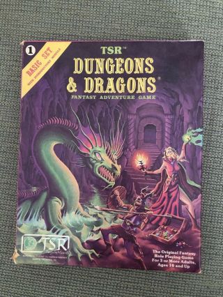 Vintage 1981 - Tsr Dungeons & Dragons Basic Set 1101 W/ Intro Module - Complete